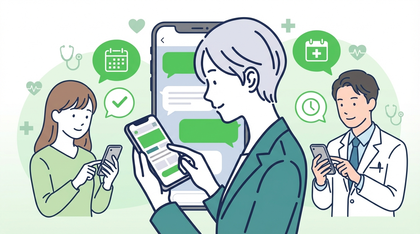 スマホで簡単やりとり